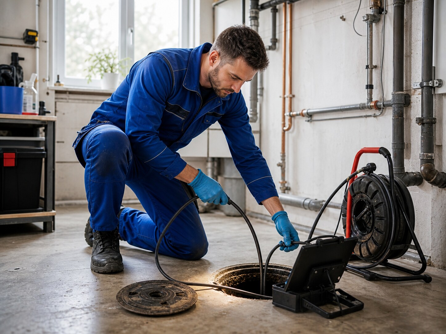 Technicien au travail